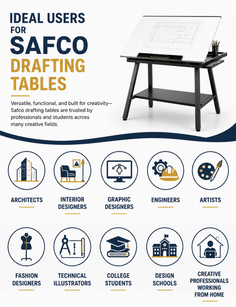 Safco table for users